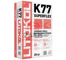 Litokol Superflex K 77 / Литокол Суперфлекс клей для крупноформатной плитки и керамогранита 25 кг