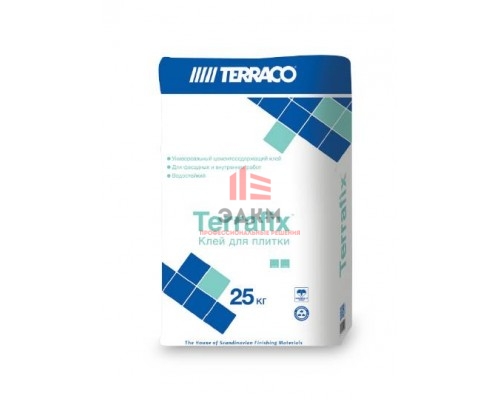 Terraco Terrafix Grey / Террако Террафикс клей для плитки для наружных и внутренних работ 25 кг