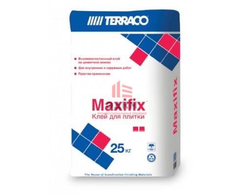 Terraco Maxifix Grey / Террако Террафикс клей для плитки цементный 25 кг