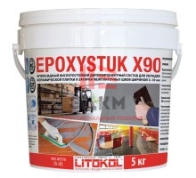 Litokol Epoxystuk X90 / Литокол состав двухкомпонентный кислотостойкий, эпоксидный 5 кг