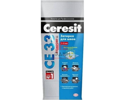 Ceresit CE 33 Comfort / Церезит затирка для плитки  25 кг