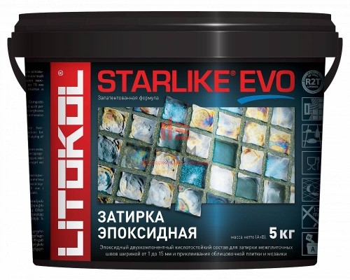 Litokol Starlike Evo / Литокол затирка двухкомпонентная эпоксидная 5 кг