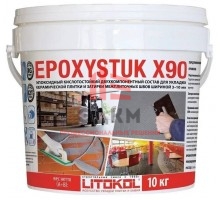 Litokol Epoxystuk X90 / Литокол состав двухкомпонентный кислотостойкий, эпоксидный 10 кг