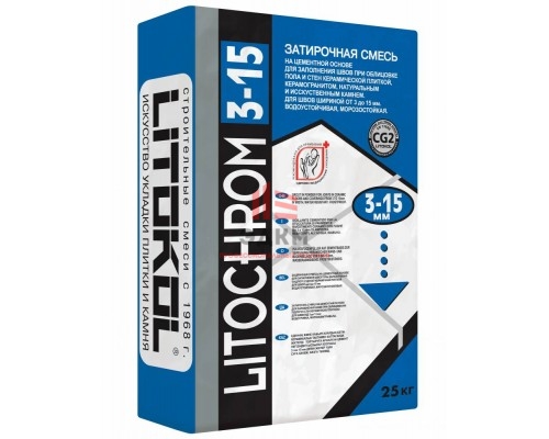 Litokol Litochrom / Литокол смесь 3-15 затирочная для плитки 25 кг