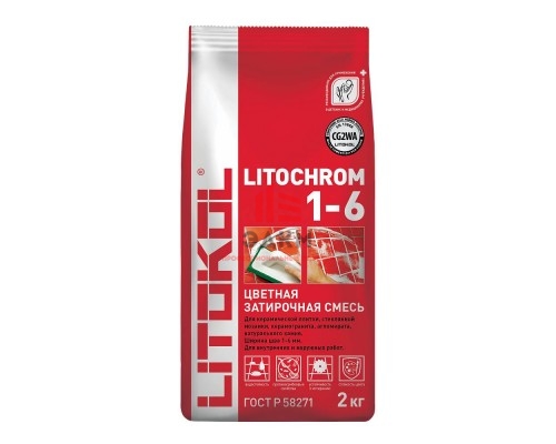 Litokol Litochrom / Литокол смесь затирочная для плитки 2 кг