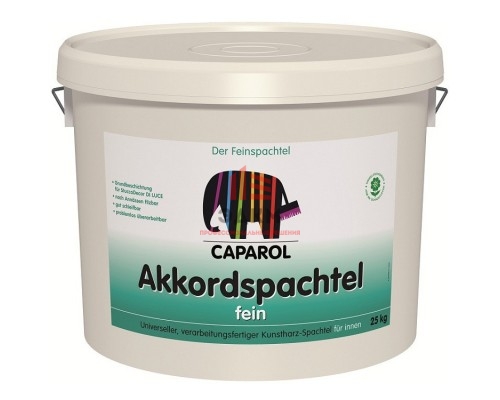 Caparol Akkordspachtel Fein / Капарол Аккордшпатель Файн шпатлевка дисперсионная  25 кг