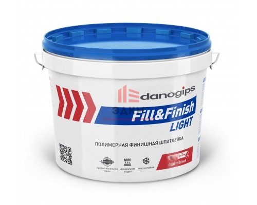 Sheetrock Danogips Fill & Finish Light / Шитрок шпатлевка финишная, облегченная 17 л