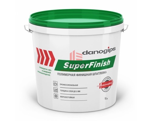 Sheetrock Danogips Super Finish / Шитрок Даногипс Супер Финиш шпаклевка готовая полимерная финишная 11 л