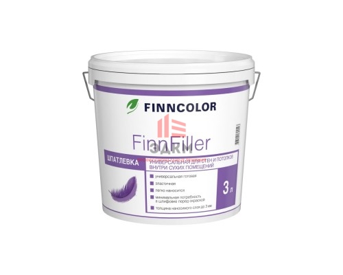 Finncolor FinnFiller / Финнколор ФиннФиллер шпатлевка финишная 3 л
