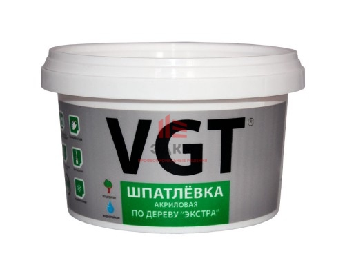 VGT / ВГТ ЭКСТРА шпаклевка акриловая по дереву, универсальная 0,3 кг