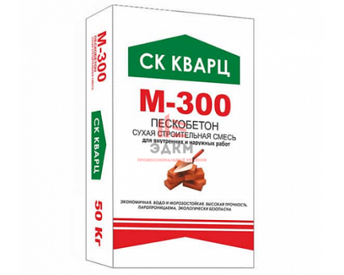 Сухая универсальная смесь М300 (Пескобетон) 50 кг