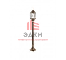 Светильник садово-парковый Feron PL126 шестигранный столб 60W E27 230V, черное золото