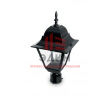Светильник садово-парковый Feron 4203/PL4203 четырехгранный на столб 100W E27 230V, черный