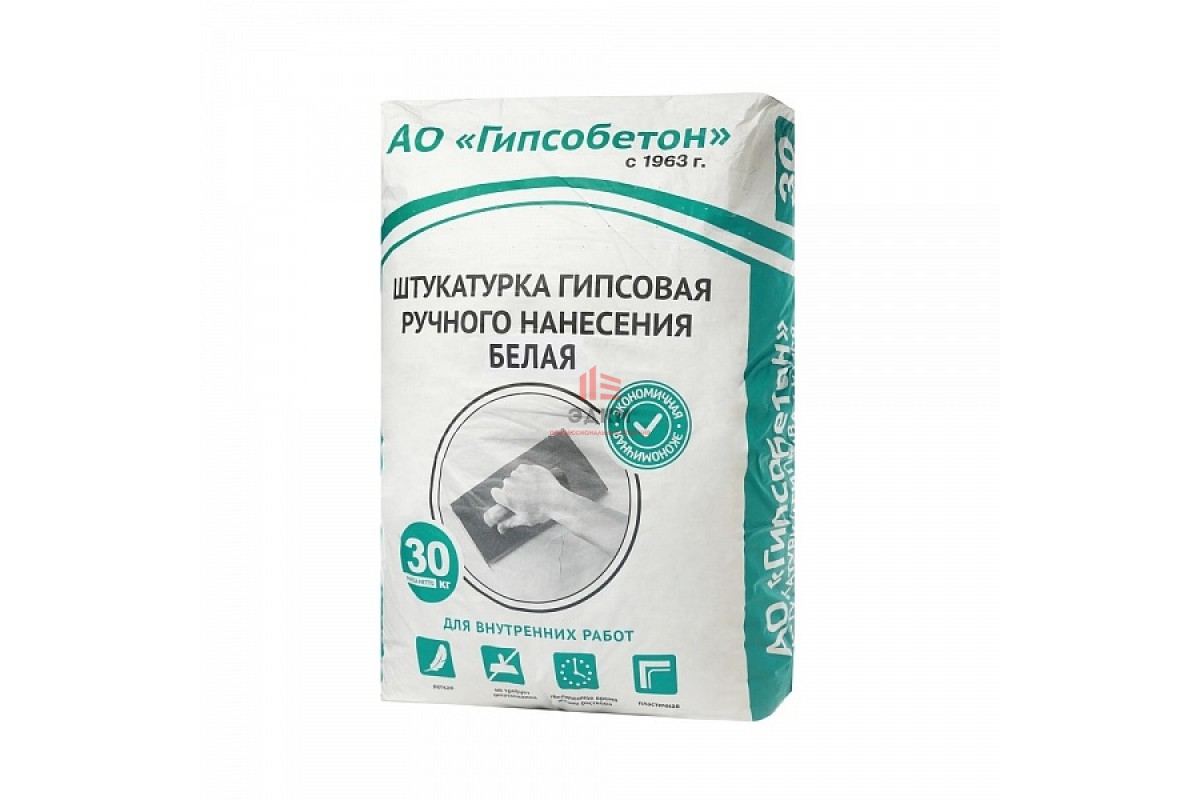 Штукатурка гипсовая белая 30 кг