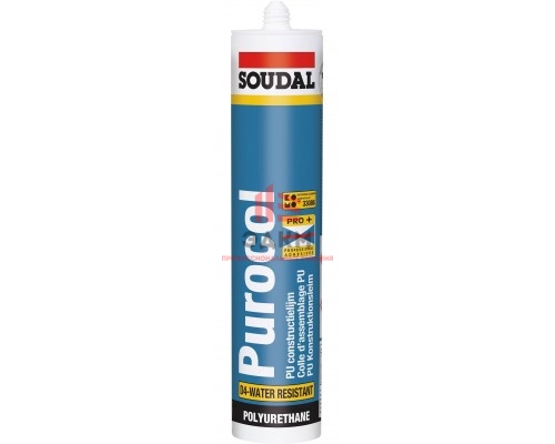 Клей конструкционный SOUDAL Purocol бесцветный 310мл / 103955 Клей конструкционный SOUDAL Purocol бесцветный 310мл / 103955