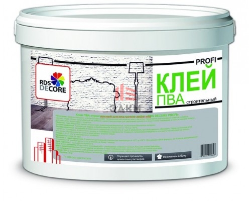 Клей ПВА 10 кг. "NORME COLOR" строительный, для внутренних работ