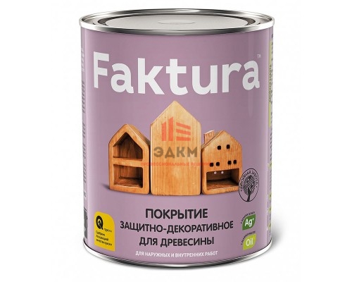 Покрытие FAKTURA защитно-декоративное для древесины палисандр, ведро 2,5 л