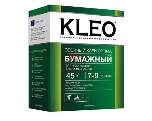 Клей для бумажных и других типов обоев "KLEO" OPTIMA 160 гр