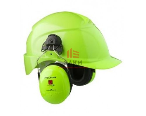 Противошумные наушники 3М™ Peltor™ Optime™ III повышенной видимости с креплением на каску Противошумные наушники 3М™ Peltor™ Optime™ III повышенной видимости с креплением на каску