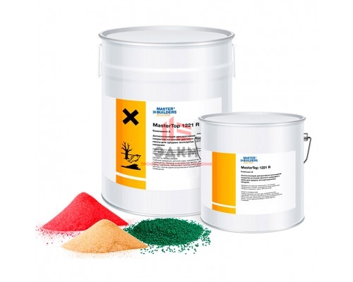 MasterTop 1221 R антискользящее декоративное эпоксидное покрытие на основе цветного кварцевого песка для средних эксплуатационных нагрузок