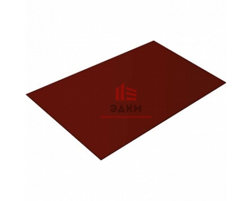 Плоский лист 0,5 Velur с пленкой RAL 3009 оксидно-красный