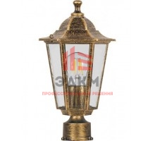 Светильник садово-парковый Feron 6203/PL6203 шестигранный на столб 100W E27 230V, черное золото