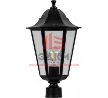 Светильник садово-парковый Feron 6103/PL6103 шестигранный на столб 60W E27 230V, черный