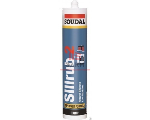 Герметик "Soudal" Silirub 2 силиконовый нейтральный 600мл, 12 шт/уп 104073