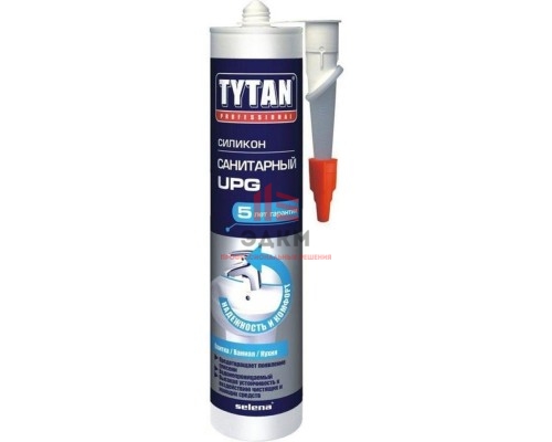 Герметик силиконовый белый 280 мл. санитарный "TYTAN professional" UPG (6 шт/уп.) / 74652