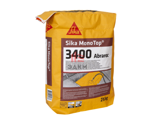 Высокопрочный ремонтный раствор стойкий к абразивному износу  Sika MonoTop®-3400 Abraroc