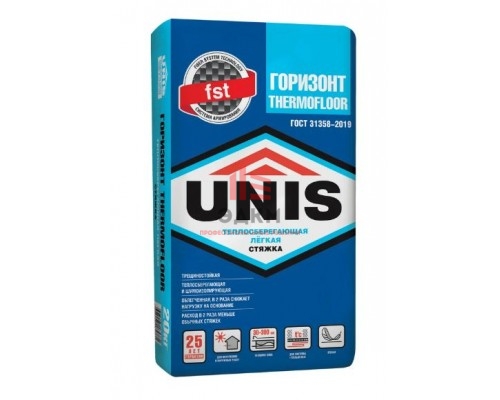 Легкая стяжка UNIS Горизонт TERMOFLOOR 20 кг