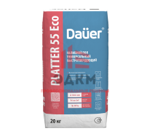 Универсальный наливной пол Dauer Platter 55 Eco, быстротвердеющий, 20 кг