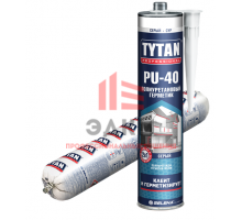 Герметик полиуретановый PU 40, серый, "TYTAN Professional", 600 мл / 26586