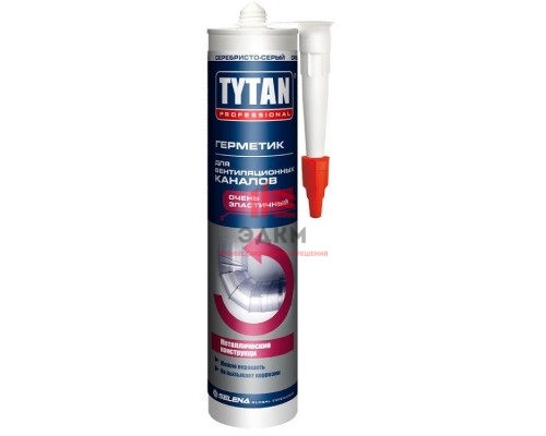 Герметик акриловый для вентиляционных каналов, серый, "TYTAN Professional", 310 мл