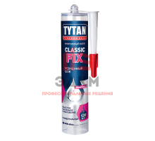Клей монтажный каучуковый, прозрачный, универсальный, "TYTAN Professional", Classic Fix, 310 мл