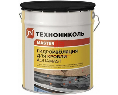 Мастика битумно-резиновая AquaMast 18 кг кровельная Мастика битумно-резиновая AquaMast 18 кг кровельная