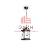 Светильник садово-парковый Feron PL134 шестигранный на цепочке 60W E27 230V, черное золото