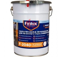 Полиуретановое европокрытие для бетонного пола. Двухкомпонентное. Finlux F-2040 Platinum,