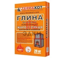 Клей для плитки ТЕРРАКОТ Смесь глино-шамотная Терракот с содержанием глины каолиновой 99,9