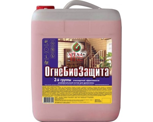 Огнебиозащита Ареал+ красное дерево 20 л А-458