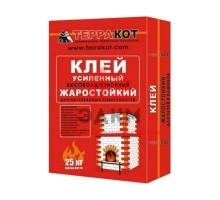 Клей Терракот усиленный жаростойкий, 25 кг А-124265