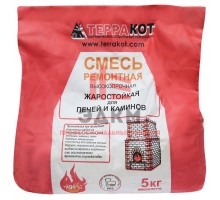 Смесь кладочная Терракот жаростойкая охристо-серый 5 кг