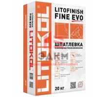 Шпаклевка полимерная Litokol Litofinish Fine Evo финишная белая 20 кг
