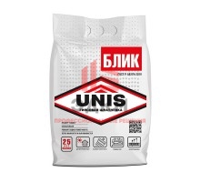 Шпаклевка гипсовая Unis Блик финишная белая 5 кг
