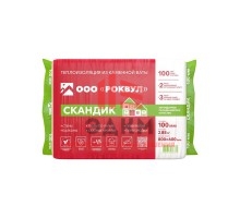 Утеплитель Роквул Лайт Баттс Скандик 100х600х800 мм 2,88 кв.м