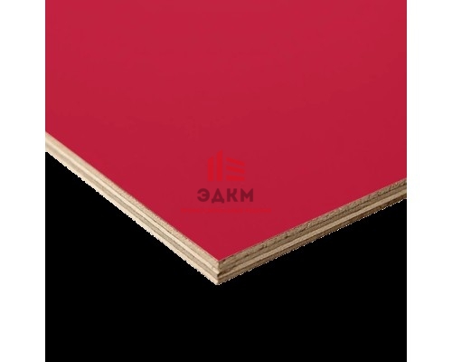 Красная ламинированная фанера толщиной 21 мм размером 2440х1220, сорт 1/1