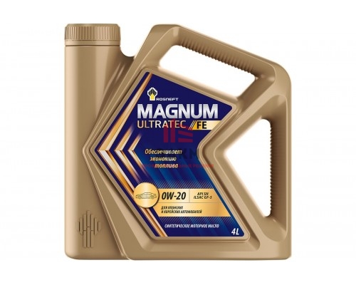 Моторное масло Роснефть Rosneft Magnum Ultratec FE 0W–20, канистра 4 л (-РНПК) 40802342