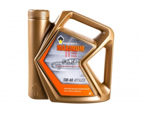 Моторное масло РОСНЕФТЬ Maximum 5W-40 SG-CD п-синт. кан. 4 л 40816742