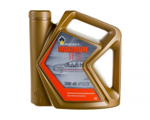 Моторное масло РОСНЕФТЬ Maximum 10W-40 SG-CD п-синт. кан. 4 л 40814342