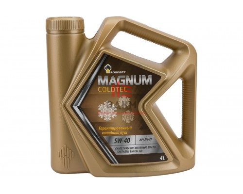 Моторное масло РОСНЕФТЬ Magnum Coldtec 5W-40 SN-CF синт. кан. 4 л 40813842